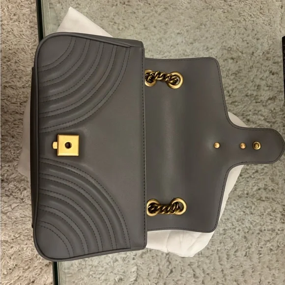 Luxury DESIGNER INSPIRED G G Marmont Leather Shoulder Bag - Picture 9 of 13